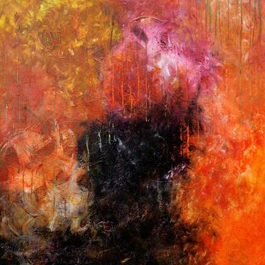 Original Abstract Expressionism Abstract Paintings by Theodor Anghel