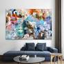 colorful brush strokes abstract extra large