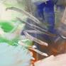 green blue and orange abstract details