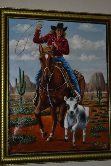 Original Color Field Painting Horse Paintings by jose Ramon torres