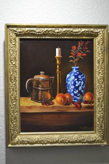Original Classicism Still Life Paintings by jose Ramon torres