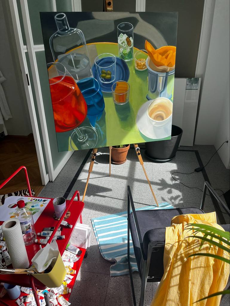 Original Food & Drink Painting by Diana Dzene