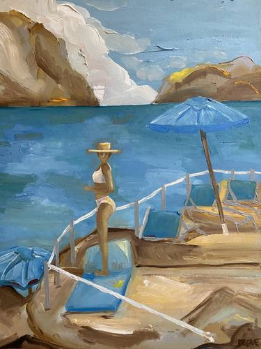 Print of Beach Paintings by Diana Dzene