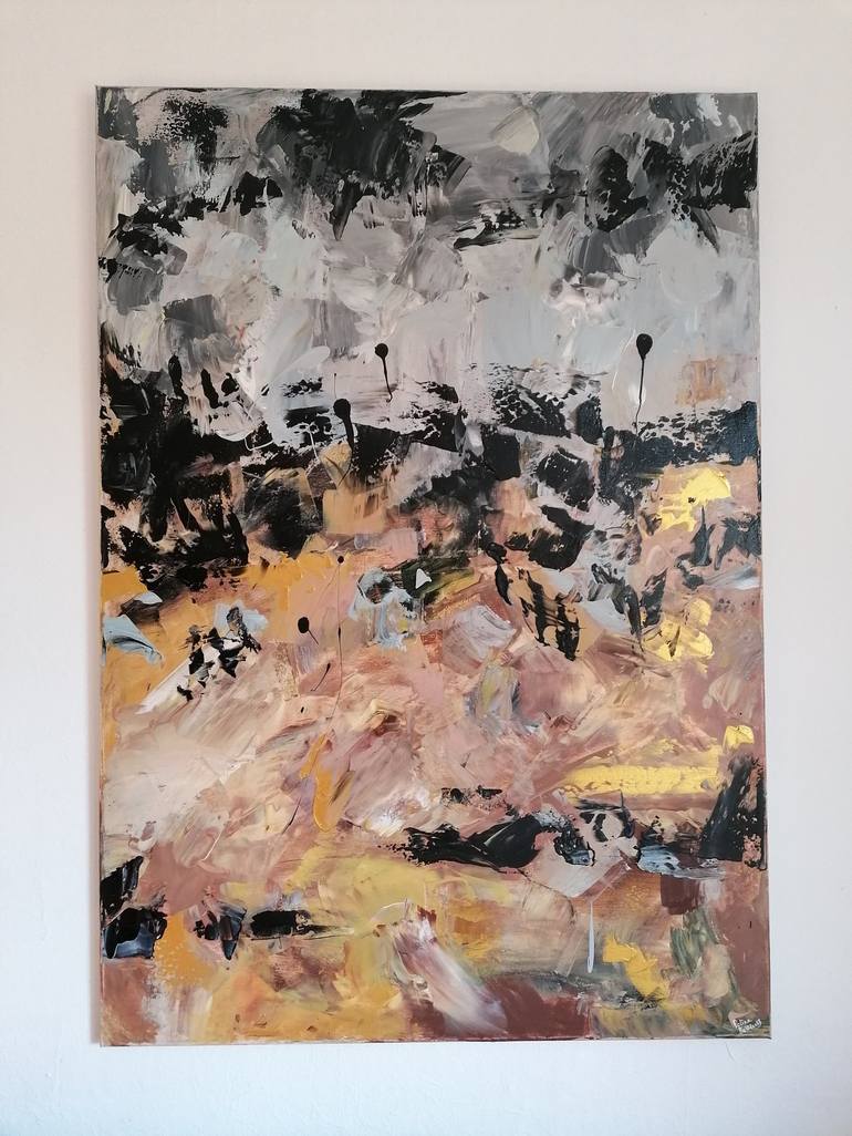 Original Abstract Painting by Polina Botticelli