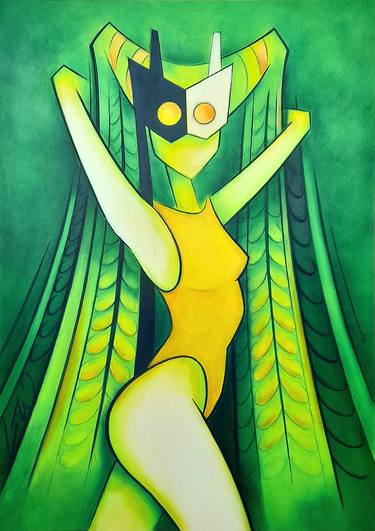 Original Cubism Women Paintings by Danny Gutiérrez