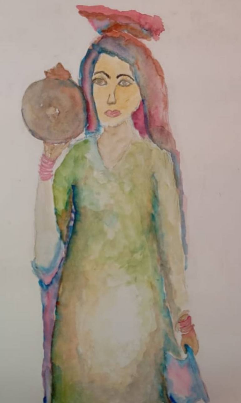 Original Contemporary Women Painting by Zaib Un-Nisa