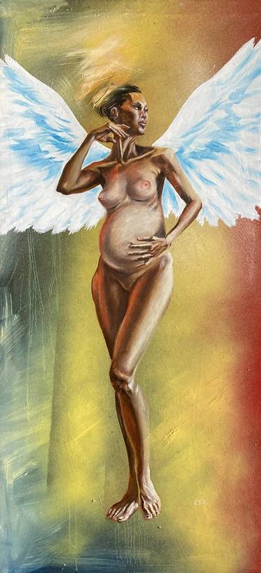 Original Figurative Erotic Paintings by Cristian S Aluas