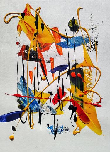 Original Abstract Expressionism Abstract Paintings by Alex Belo