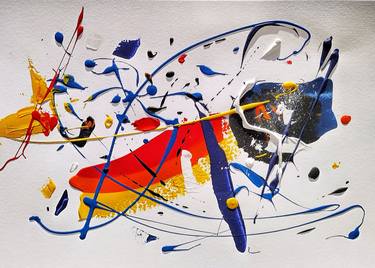 Original Abstract Expressionism Abstract Paintings by Alex Belo