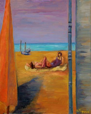 Original Beach Painting by Lucia Mignosa