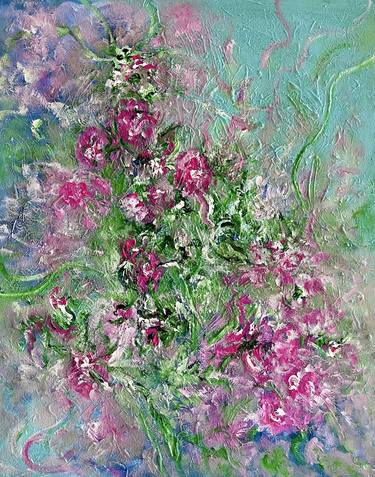 Original Impressionism Floral Paintings by Sophia YJ Jun