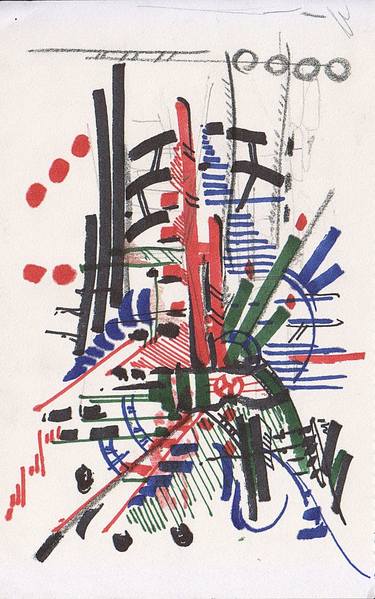 Print of Abstract Drawings by Tinatin Tergiashvili