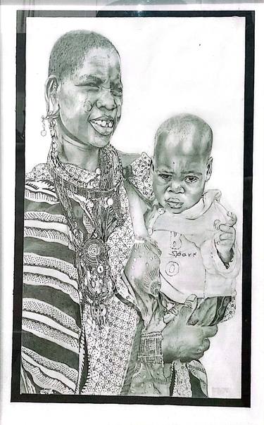 Original Women Drawings by Reuben kariuki