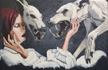 Original Surrealism Animal Paintings by Elizabeth Black