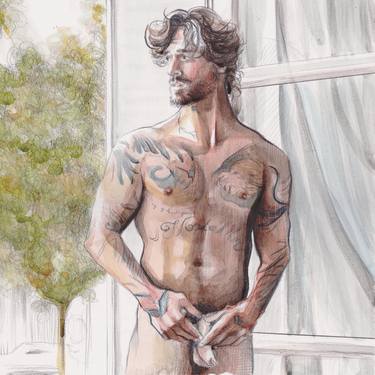 Print of Realism Men Paintings by Francesco Brunetti