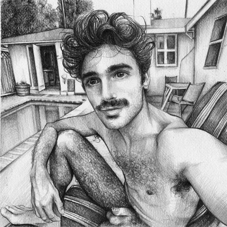 Patio Drawing by Francesco Saatchi Art