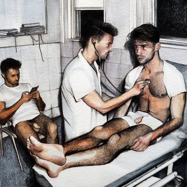 Original Realism Men Mixed Media by Francesco Brunetti