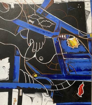 Original Art Deco Abstract Paintings by erekle kereselidze