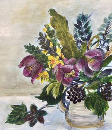Print of Impressionism Floral Paintings by SUSAN HAY