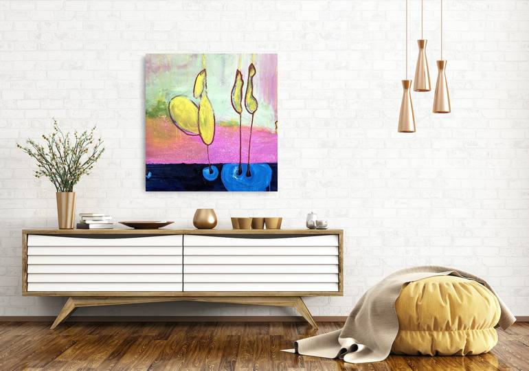 Original Symbolism Abstract Painting by Cindy ingram