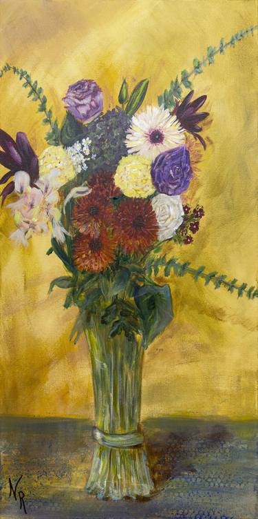 Original Floral Paintings by Nadine Romain