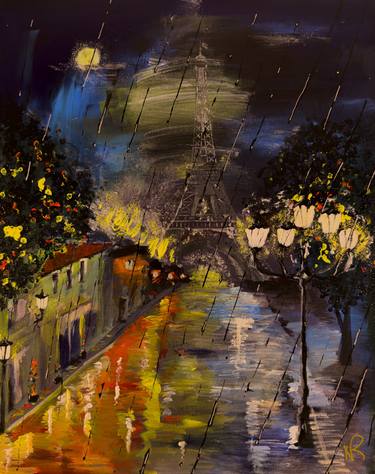 Paris-Rainy Night- No 1 in the Paris Series thumb