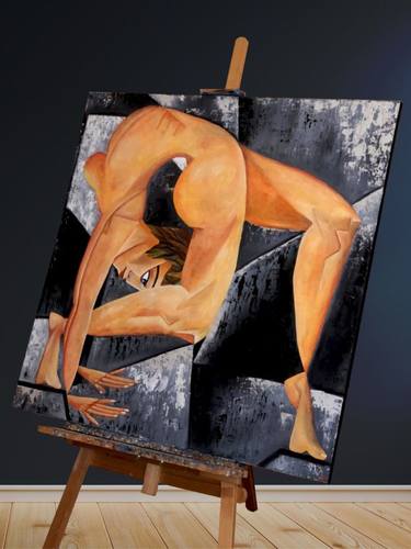 Original Abstract Expressionism Body Paintings by vadim zeland