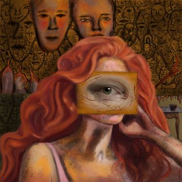 Print of Expressionism Women Digital by Su Cifci