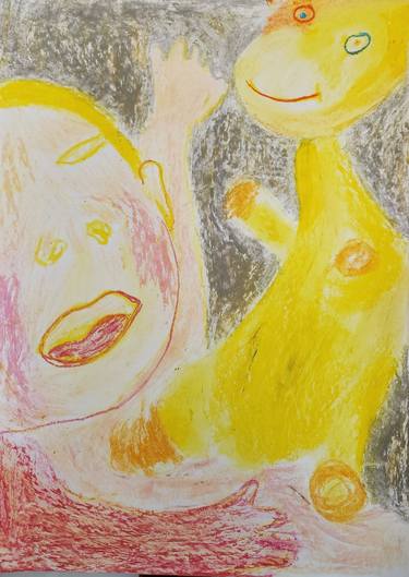 Original Children Drawing by Nika Abshilava
