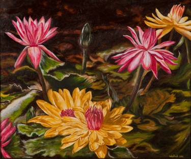 Original Rococo Botanic Paintings by Tania Gilmor