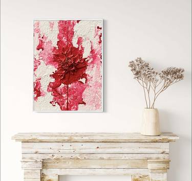 Original Abstract Floral Mixed Media by Purvi Siroliya