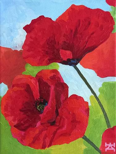 Red poppies thumb