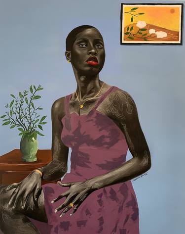Original Women Paintings by Samson Adetunji
