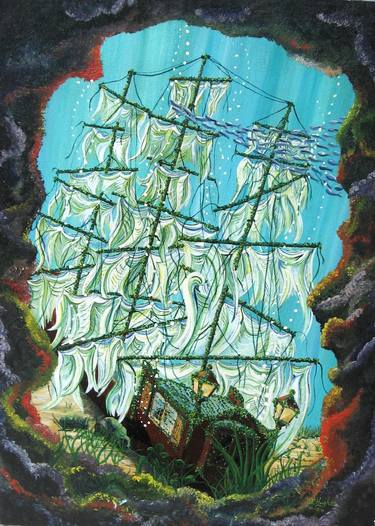 Original Photorealism Boat Paintings by DALE HUGHES