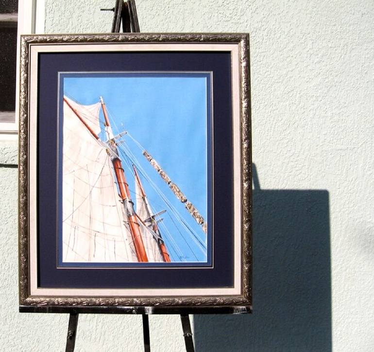 Original Boat Painting by DALE HUGHES