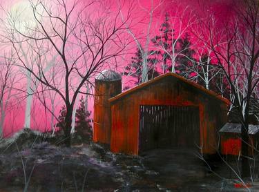 Original Expressionism Landscape Paintings by DALE HUGHES