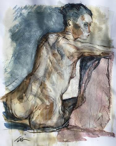 Original Figurative Nude Drawings by Steve Richman