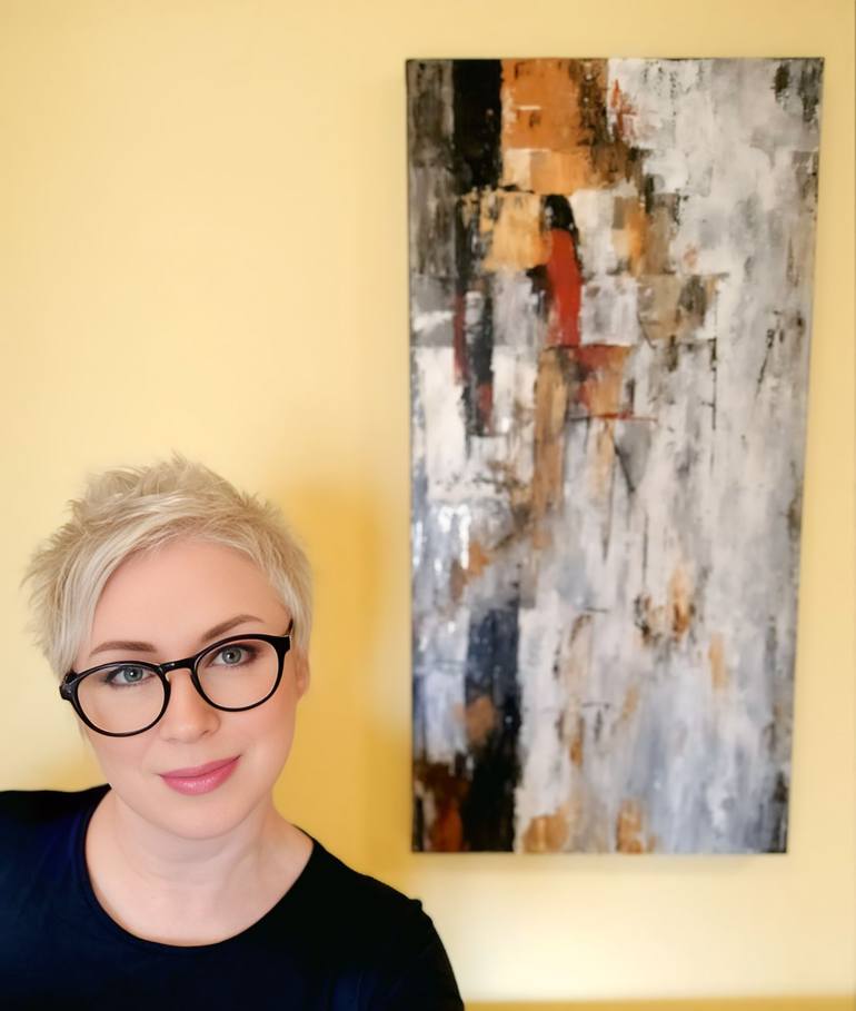 Original Abstract Expressionism Abstract Painting by Irina Moiseeva