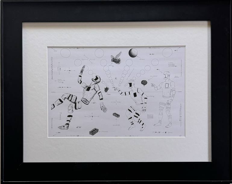 Original Contemporary Science/Technology Drawings by Charles Hall