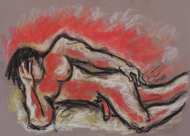 Original Figurative Erotic Drawings by Turo Jasso