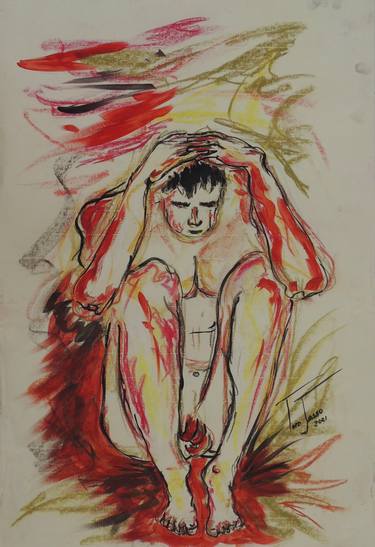 Original Figurative Erotic Drawings by Turo Jasso