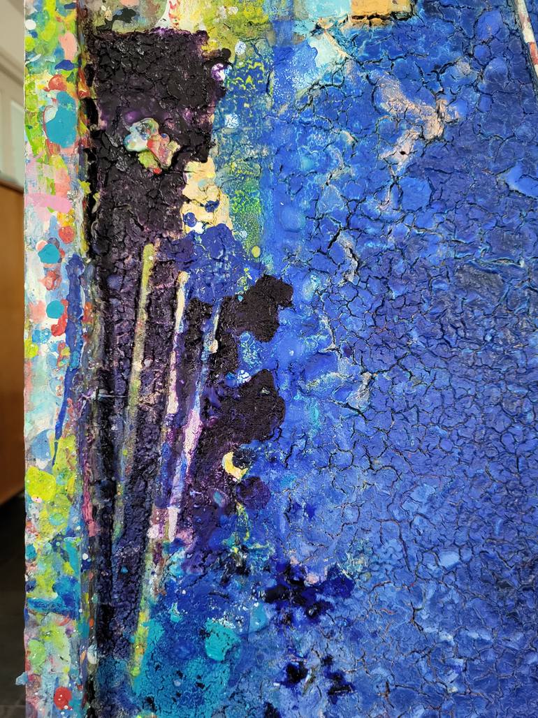 Original Abstract Still Life Mixed Media by Jo And Josie Debije