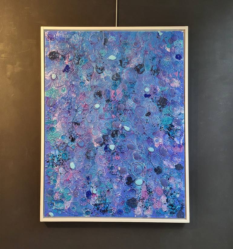 Original Abstract Outer Space Painting by Jo and Josie Debije