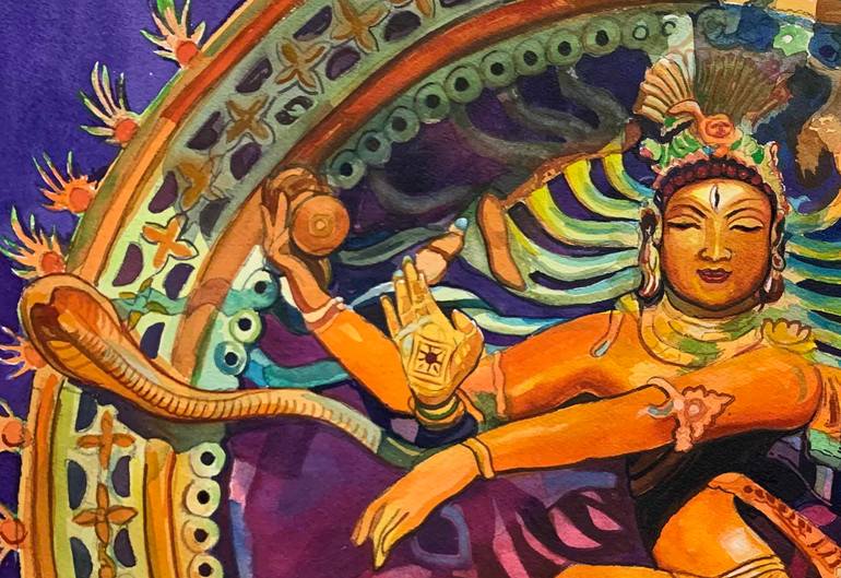 Original Contemporary Religion Painting by Someshwarananda Somu