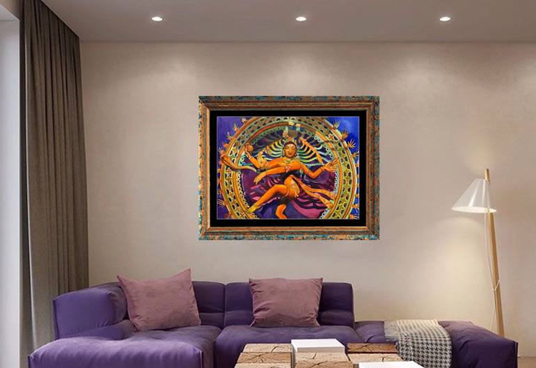 Original Contemporary Religion Painting by Someshwarananda Somu