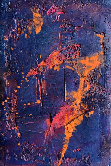 Original Abstract Expressionism Abstract Mixed Media by Nicole Schlegel Art
