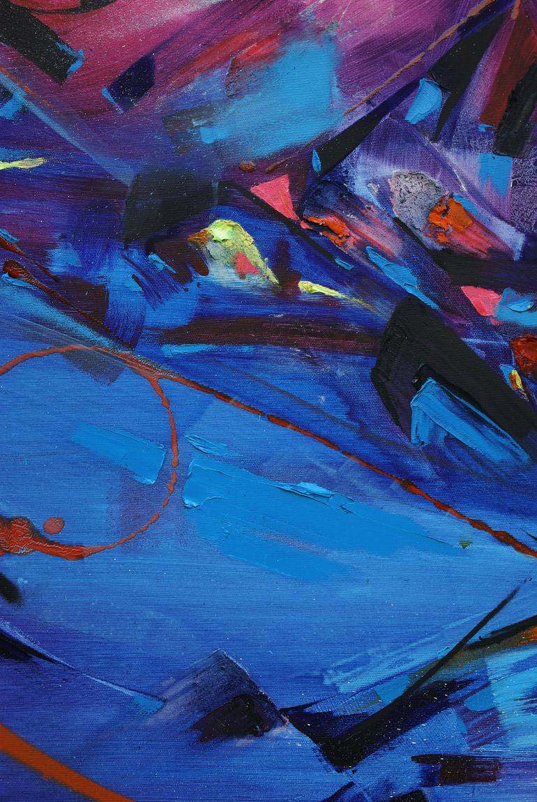 Original Abstract Graffiti Painting by Saine Fourtwentyone