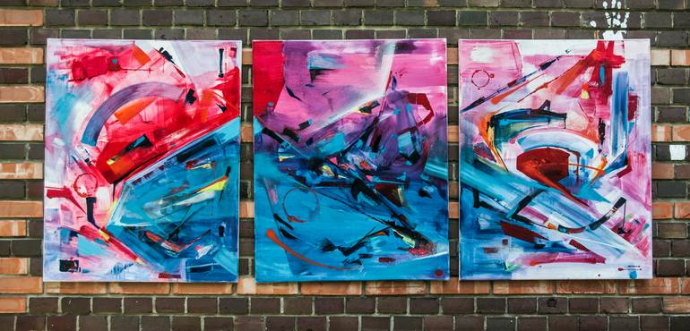 Original Abstract Graffiti Painting by Saine Fourtwentyone