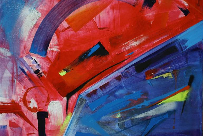 Original Abstract Graffiti Painting by Saine Fourtwentyone