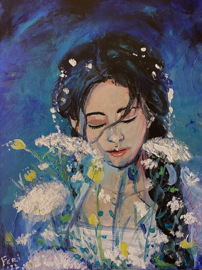 Print of Portraiture People Paintings by Feriya Yakubova
